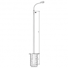 Опора МКС-12Ф-1,5
